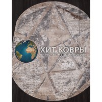 Турецкий ковер Armina 04022 Серый-коричневый овал